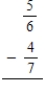 Subtract the following fractions or mixed numbers. Write the answers as fractions or mixed numbers in lowest terms. a. b. 