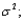 The sample variance is an unbiased estimator of the population variance that is, __________ = __________.