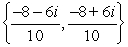 <strong>Find the imaginary solutions: 100x<sup>2</sup> + 160x + 100 = 0</strong> A)   B)   C)   D)   <div style=padding-top: 35px> 