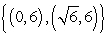 <strong>Solve the given system of equations. y = x<sup>2</sup> Y = 6</strong> A) Ø B) {(-6, 36), (6, 36)} C)   D)   <div style=padding-top: 35px> 