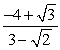 <strong>Simplify. </strong> A) The expression cannot be rationalized. B) C) D)