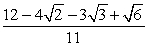 <strong>Simplify. </strong> A) The expression cannot be rationalized. B) C) D)