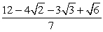 <strong>Simplify. </strong> A) The expression cannot be rationalized. B) C) D)