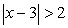 Graph the solution to the absolute value inequality.  <div style=padding-top: 35px> 
