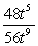 Reduce the given expression to lowest terms.  <div style=padding-top: 35px> 