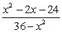 Reduce the expression to lowest terms.  <div style=padding-top: 35px> 