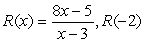 <strong>Find the indicated value for the given rational expression.  </strong> A)   B)   C)   D)   <div style=padding-top: 35px> 