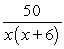 <strong>Jimbo biked 20 miles at x mph. He then increased his speed by 6 mph and biked another 30 miles. Write a rational expression for Jimbo's total travel time.</strong> A)   B)   C)   D)   <div style=padding-top: 35px> 