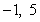 <strong>Solve the equation. </strong> A) 1, 5 B) C) D)