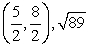 <strong>Find the midpoint and length of the line segment with the endpoints (2,3) and (5,8).</strong> A)   B)   C)   D)   <div style=padding-top: 35px> 
