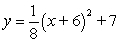Find the vertex, focus, and directrix for the given parabola.