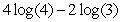 <strong>Rewrite in terms of log(3) and log(4).</strong> A) B) C) D)