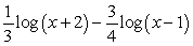 <strong>Rewrite as a single logarithm.</strong> A) B) C) The expression cannot be written as a single logarithm. D)