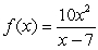 Determine all asymptotes for the graph of the given function.