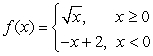 <strong>Which piecewise function is represented by the graph? </strong> A) B) C) D)
