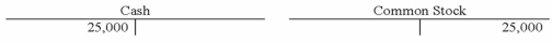 <strong>The Greene Corporation recorded a business event using T-accounts as follows: Which of the following reflects how this event affects the company's financial statements? </strong> A)Option A B)Option B C)Option C D)Option D
