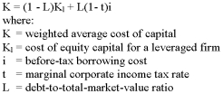 <strong>For a firm that has both debt and equity in its capital structure,its financing cost can be represented by the weighted average cost of capital that is computed by:</strong> A)weighing the pre-tax borrowing cost of the firm and the cost of equity capital, using the debt as the weight B)weighing the after-tax borrowing cost of the firm and the cost of equity capital, using the capital structure ratio as the weight C) D)b and c