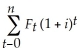 <strong>Identify the equation for calculating the net present value for a stated period of time, where = cash flow in period t, and i is the discount rate.</strong> A)NPV = B)NPV = C)NPV = D)NPV =