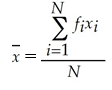 <strong>Which of the following cases require the mean of a sample to be calculated using the formula = ?</strong> A)the sample has no mode value B)there is direct access to the raw data C)sample data are grouped in a frequency distribution D)the coefficient of skewness is 1 or less than -1