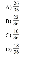 Consider an event Z that includes all outcomes of rolling two dice whose sum is odd.What is the probability that either event Y or Z occurs?