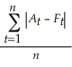 <strong>The actual value of the time series at time t and the forecast value for time t is denoted by At and Ft respectively.What is the formula used for calculating the mean absolute percentage error over a range of forecasted values?</strong> A)MAPE = B)MAPE = C)MAPE = D)MAPE = × 100