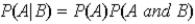 <strong>The conditional probability of an event A given that event B is known is given by:</strong> A) B) C) D)