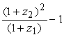 <strong>Which of the below equations give the forward rate (f) for a six-month security if z₁ is the six-month spot rate and z₂ is the one-year spot rate?</strong> A) f = B) f = C) f = D) f =