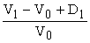 <strong>Which of the below is the equation for the return on a portfolio where V₀ = the portfolio market value at the beginning of the interval, V₁ = the portfolio market value at the end of the interval, and D₁ = the cash distributions to the investor during the interval?</strong> A) Rp = B) Rp = C) Rp = D) Rp = (V₁ -V₀ + D₁) × V₀