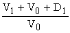 <strong>Which of the below is the equation for the return on a portfolio where V₀ = the portfolio market value at the beginning of the interval, V₁ = the portfolio market value at the end of the interval, and D₁ = the cash distributions to the investor during the interval?</strong> A) Rp = B) Rp = C) Rp = D) Rp = (V₁ -V₀ + D₁) × V₀
