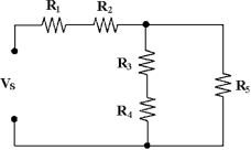 <strong> If every resistor in Figure 6 -2 equals 2.2 kΩ, what is the value of RT?</strong> A)4.4 kΩ B)5.5 kΩ C)5.87 kΩ D)2.2 kΩ