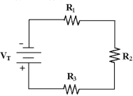 <strong> Calculate PT in Figure 4 -1 if VT = 100 V and all three resistors are each 47 kΩ.</strong> A)22 W B)709 mW C)23.6 mW D)70.9 mW