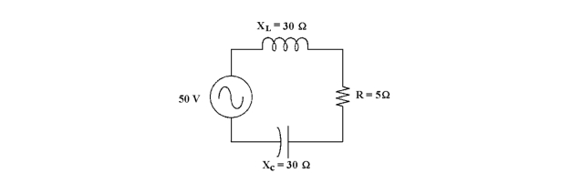 <strong> If the resistor shorts in Figure 13 -2, the current .</strong> A)continues, but the circuit would not be resonant B)decreases C)does not change D)increases