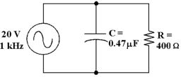 <strong> Which statement describes the relationship of IC and IR in Figure 10 -2?</strong> A)They are in phase. B)IC leads IR. C)They are 180° out of phase. D)IC lags IR.
