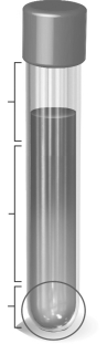 <strong>An organism that grows in the circled region of the tube of medium containing thioglycolate shown below is probably a(n)  </strong> A) strict aerobe. B) facultative anaerobe. C) aerotolerant anaerobe. D) microaerophile. E) strict anaerobe. <div style=padding-top: 35px> 