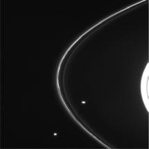 <strong>The Solar System objects shown in the figure below are examples of: </strong> A) binary moons. B) asteroids. C) shepherd moons. D) Kuiper Belt objects.