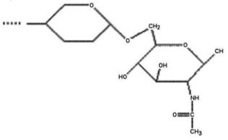<strong>Use the following paragraph to answer the corresponding question(s). Masatomo Kawakubo et al. reported in Science in August 2004 that the human stomach contains a natural, carbohydrate-based antibiotic that probably protects a large portion of the population from various diseases caused by the bacterium Helicobacter pylori. This bacterium has been linked to peptic ulcers, gastritis, and stomach cancer. This naturally occurring antibiotic is described by Kawakubo as having a terminal α 1,4-linked N-acetylglucosamine (NAG), and it acts by inhibiting the biosynthesis of a major component of the cell wall in H. pylori. [SOURCE: M. Kawakubo et al., Science 305 (2004): 1003.] Which of the following structures is most consistent with Kawakubo's description of this antibiotic?</strong> A)   B)   C)   D)   <div style=padding-top: 35px> 