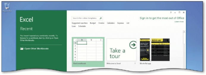<strong>  Tap or click the ____ workbook thumbnail on the Excel start screen to create a blank Excel workbook in the Word window,as shown in the accompanying figure.</strong> A) Blank B) New C) Start D) Create <div style=padding-top: 35px> 