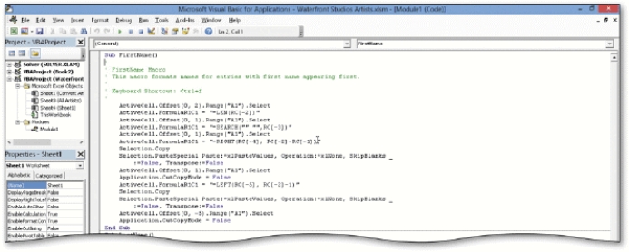 <strong> The ____ shown in the accompanying figure is used by all Office applications to enter, modify, and view Visual Basic for Applications code.</strong> A) Visual Basic Recorder B) Visual Basic Interpreter C) Visual Basic Editor D) none of the above
