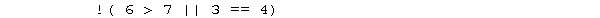 <strong>What will the following expression evaluate to? </strong> A)0 B)6 C)-1 D)true E)false