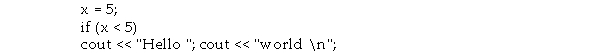 The following statement s will not print anything.