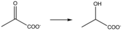 <strong>For the following reaction, what coenzyme is missing from the reactants?  </strong> A) FADH<sub>2</sub> B) NAD<sup>+</sup> C) acetyl CoA D) NADH E) NADPH <div style=padding-top: 35px> 