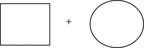 <strong>The following is a sample stimulus shown briefly to a split-brain patient who has the typical pattern of language dominance. If you ask her to name the object she sees, what will her answer probably be? </strong> A) Square. B) Circle. C) Square and circle. D) Nothing.