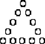 <strong>In an experiment with patients, a group of researchers used nonlinguistic hierarchical shape stimuli such as the example here. How did the results differ from those obtained with hierarchical letter stimuli? </strong> A) The results were the same regardless of whether letter stimuli or shape stimuli were used. B) Neither patient group showed any local impairments when shape stimuli were used instead of letters. C) Neither patient group showed any global impairments when shape stimuli were used instead of letters. D) Neither patient group showed global or local impairments when shape stimuli were used instead of letters.