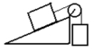 <strong>Two masses are connected by a string which passes over a pulley with negligible mass and friction.One mass hangs vertically and one mass slides on a frictionless 30.0 degrees incline.The vertically hanging mass is 6.00 kg and the mass on the incline is 4.00 kg.The acceleration of the 4.00 kg mass is </strong> A) 2.98 m/s<sup>2</sup>. B) 3.92 m/s<sup>2</sup>. C) 5.88 m/s<sup>2</sup>. D) 6.86 m/s<sup>2</sup>. E) 7.84 m/s<sup>2</sup>.