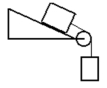 <strong>Two masses are connected by a string which passes over pulley with negligible mass and friction.One mass hangs vertically and one mass slides on a 30.0 degrees frictionless incline.The vertically hanging mass is 4.00 kg and the mass on the incline is 6.00 kg.The acceleration of the 4.00 kg mass is </strong> A) 2.98 m/s<sup>2</sup>. B) 3.92 m/s<sup>2</sup>. C) 5.75 m/s<sup>2</sup>. D) 6.86 m/s<sup>2</sup>. E) 7.84 m/s<sup>2</sup>.