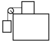 <strong>Two masses are connected by a string which passes over a pulley with negligible mass and friction.One mass hangs vertically and one mass slides on a frictionless horizontal surface.The vertically hanging mass is 6.00 kg and the mass on the horizontal surface is 4.00 kg.The acceleration of the 4.00 kg mass is </strong> A) 1.98 m/s<sup>2</sup>. B) 3.92 m/s<sup>2</sup>. C) 5.88 m/s<sup>2</sup>. D) 6.75 m/s<sup>2</sup>. E) 7.84 m/s<sup>2</sup>.