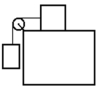 <strong>Two masses are connected by a string which passes over a pulley with negligible mass and friction.One mass hangs vertically and one mass slides on a horizontal surface.The horizontal surface has a coefficient of kinetic friction of 0.200.The vertically hanging mass is 3.00 kg and the mass on the horizontal surface is 3.00 kg.The acceleration of the 4.00 kg mass is (the initial velocity of the horizontal mass is to the right) </strong> A) 7.16 m/s<sup>2</sup>. B) 5.39 m/s<sup>2</sup>. C) 4.02 m/s<sup>2</sup>. D) 3.53 m/s<sup>2</sup>. E) 2.00 m/s<sup>2</sup>.