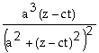 <strong>The electric field of a plane electromagnetic pulse in a vacuum is given by E<sub>x</sub> = E<sub>o</sub>   . What is the corresponding expression for the magnetic field?</strong> A)B<sub>y</sub> =     B)B<sub>y</sub> =     C)B<sub>y</sub> =     D)B<sub>y</sub> =     E)B<sub>y</sub> =     <div style=padding-top: 35px> 
