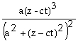 <strong>The electric field of a plane electromagnetic pulse in a vacuum is given by E<sub>x</sub> = E<sub>o</sub>   . What is the corresponding expression for the magnetic field?</strong> A)B<sub>y</sub> =     B)B<sub>y</sub> =     C)B<sub>y</sub> =     D)B<sub>y</sub> =     E)B<sub>y</sub> =     <div style=padding-top: 35px> 