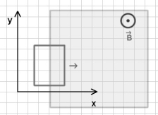 <strong>FIGURE 29-8   A metallic frame moving along the positive direction enters a region of space with a uniform magnetic field pointing in the positive z direction as shown in Fig. 29-8. In what direction should a force be applied to the frame to keep it moving at a constant speed while it is entering the field?</strong> A)negative x B)positive x C)positive y D)negative y E)positive z <div style=padding-top: 35px> 
